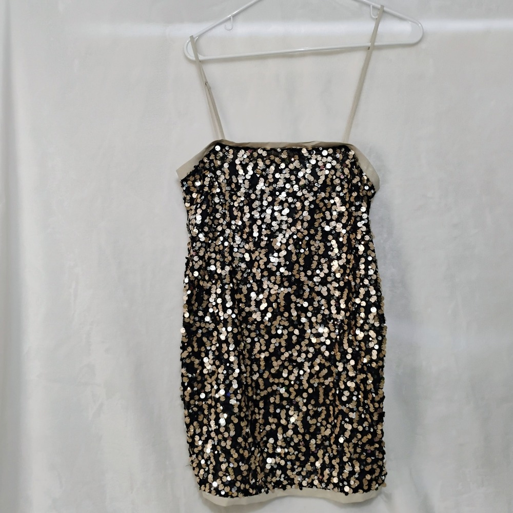 House of Harlow 1960 x REVOLVE Sequin Mini Dress Gold Silver Black Small